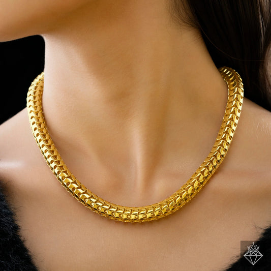 AUROZI Anti-Tarnish Snake Chain Necklace