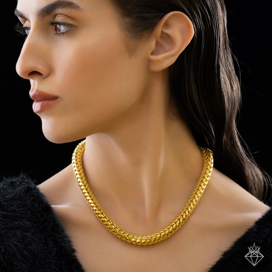 AUROZI Anti-Tarnish Snake Chain Necklace