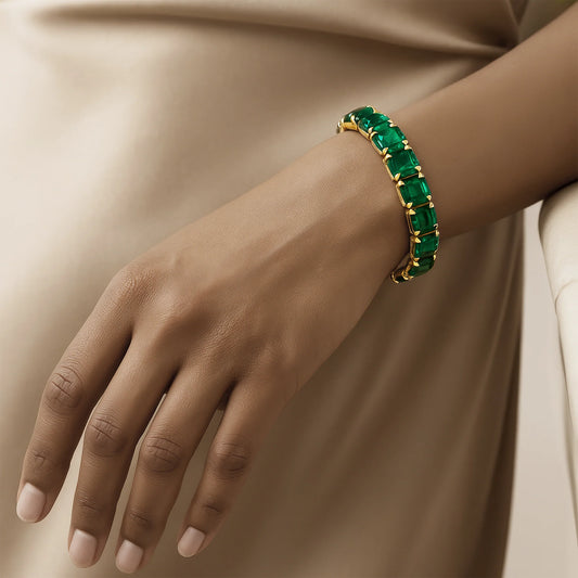 AUROZI Anti-Tarnish Crystals Bracelet (Adjustable Size)